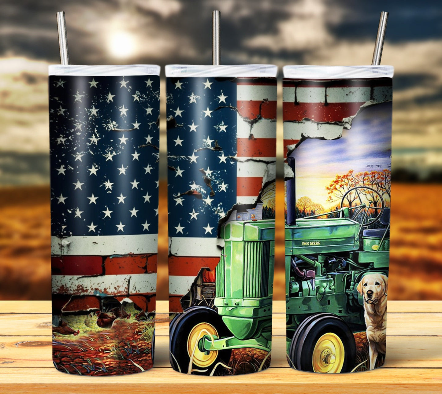 Tractor Country 20oz Sublimation Tumbler Image