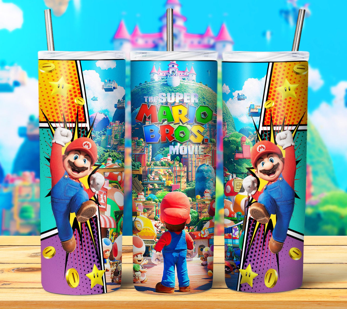 20 Mario Sublimation Tumbler Images Bundle 20 oz & Kid