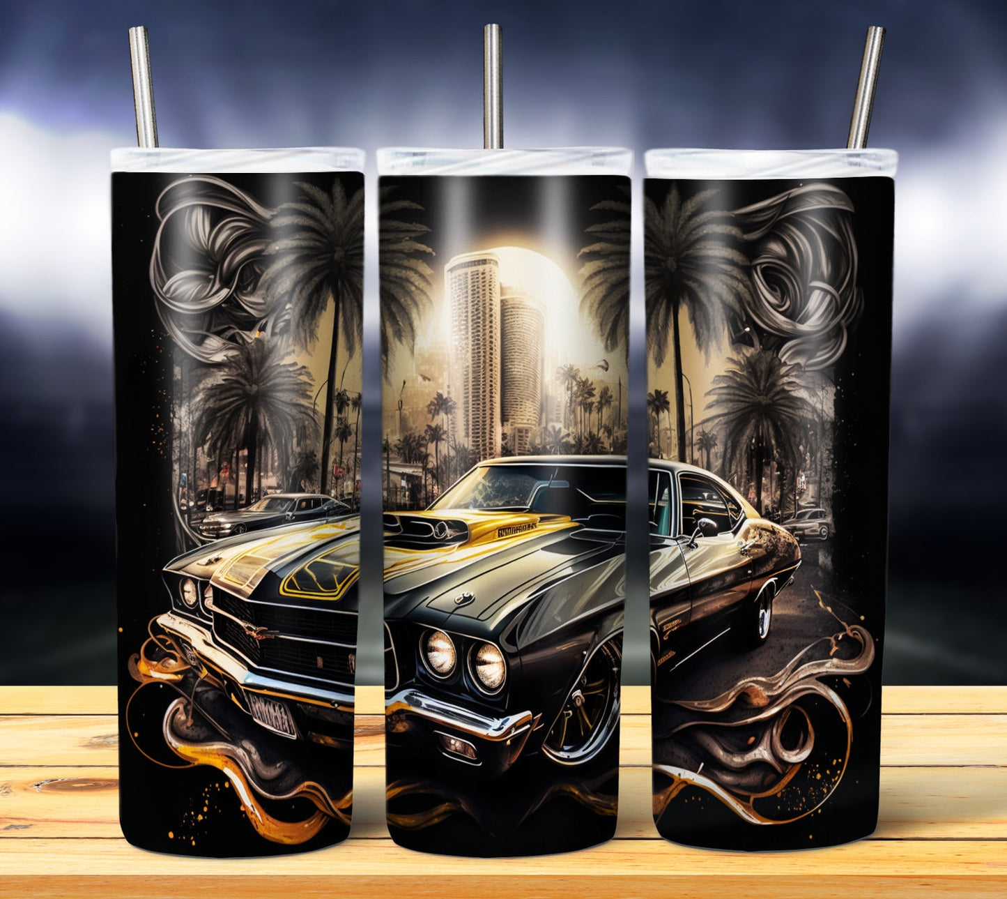 Graffiti Style Car 20oz Sublimation Tumbler Image