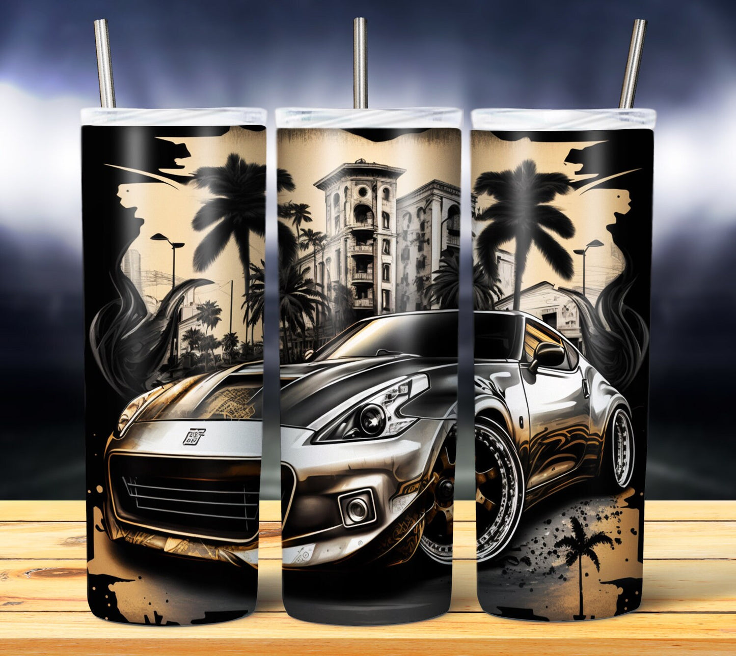 Graffiti Style Car 20oz Sublimation Tumbler Image