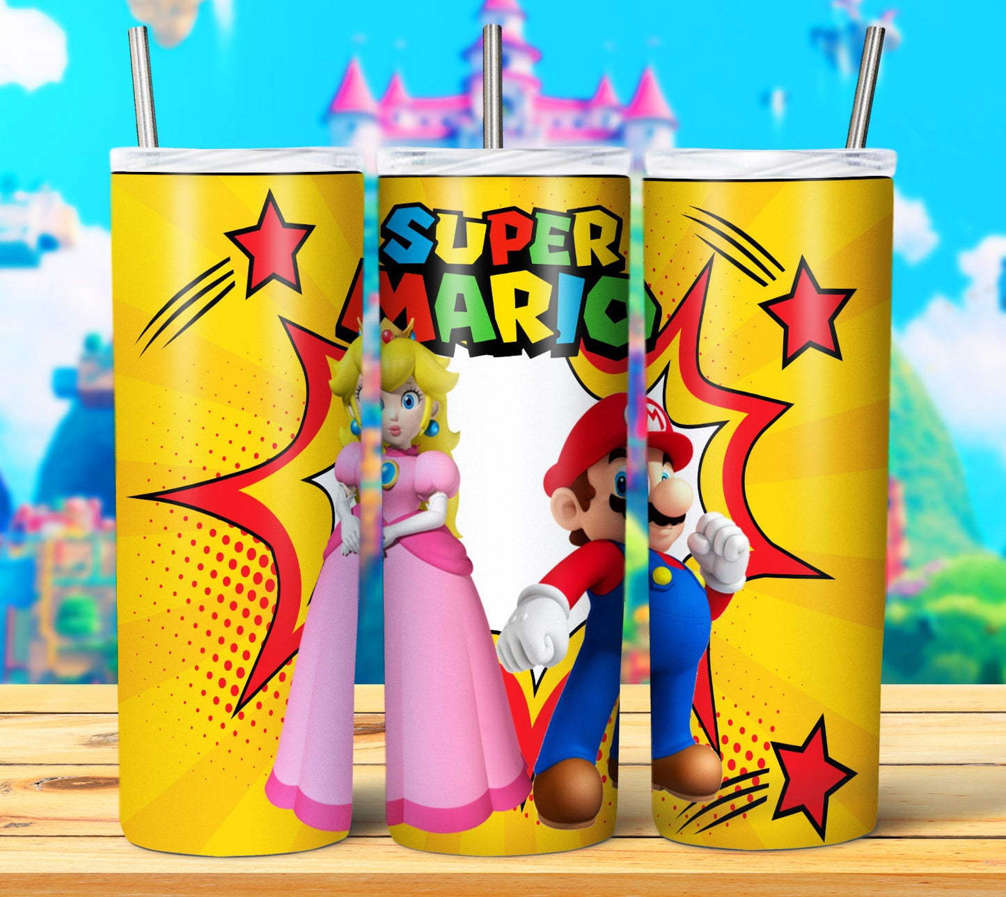 20 Mario Sublimation Tumbler Images Bundle 20 oz & Kid