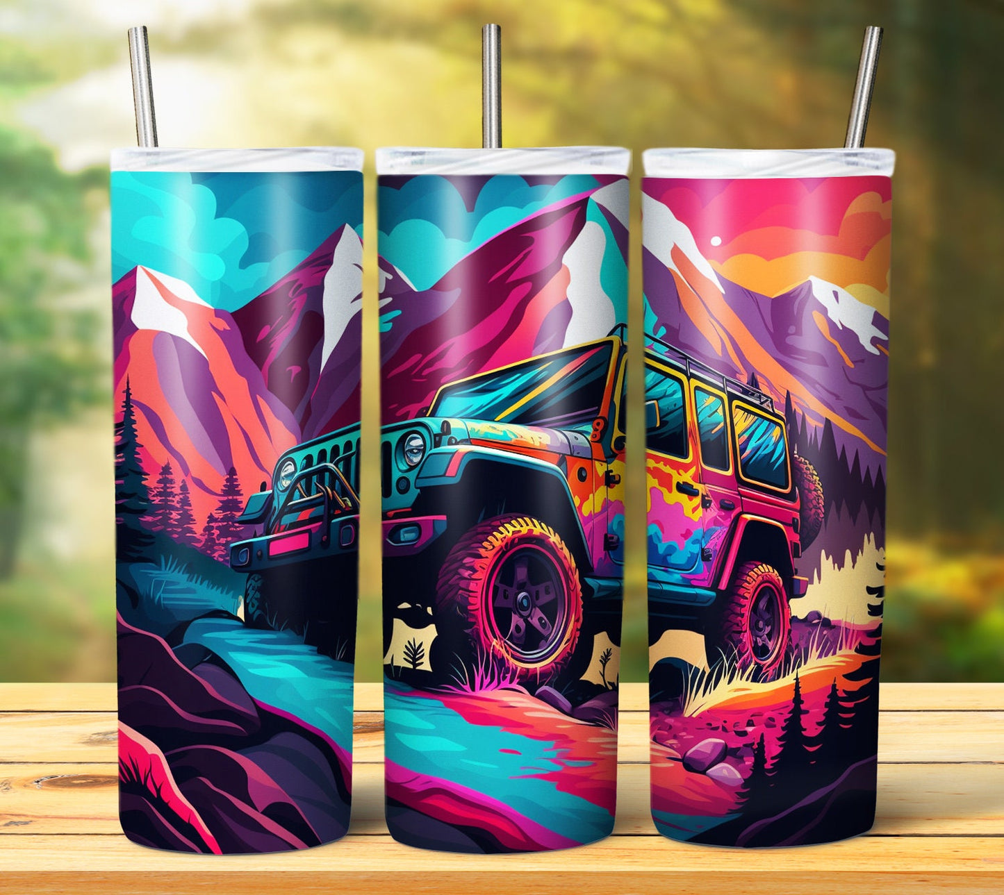 25 SUV Sublimation Tumbler Images Bundle 20 oz