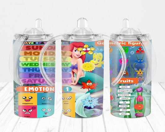 Learning TUMBLER Kids 11 oz , 15oz or 20oz Sublimation Image