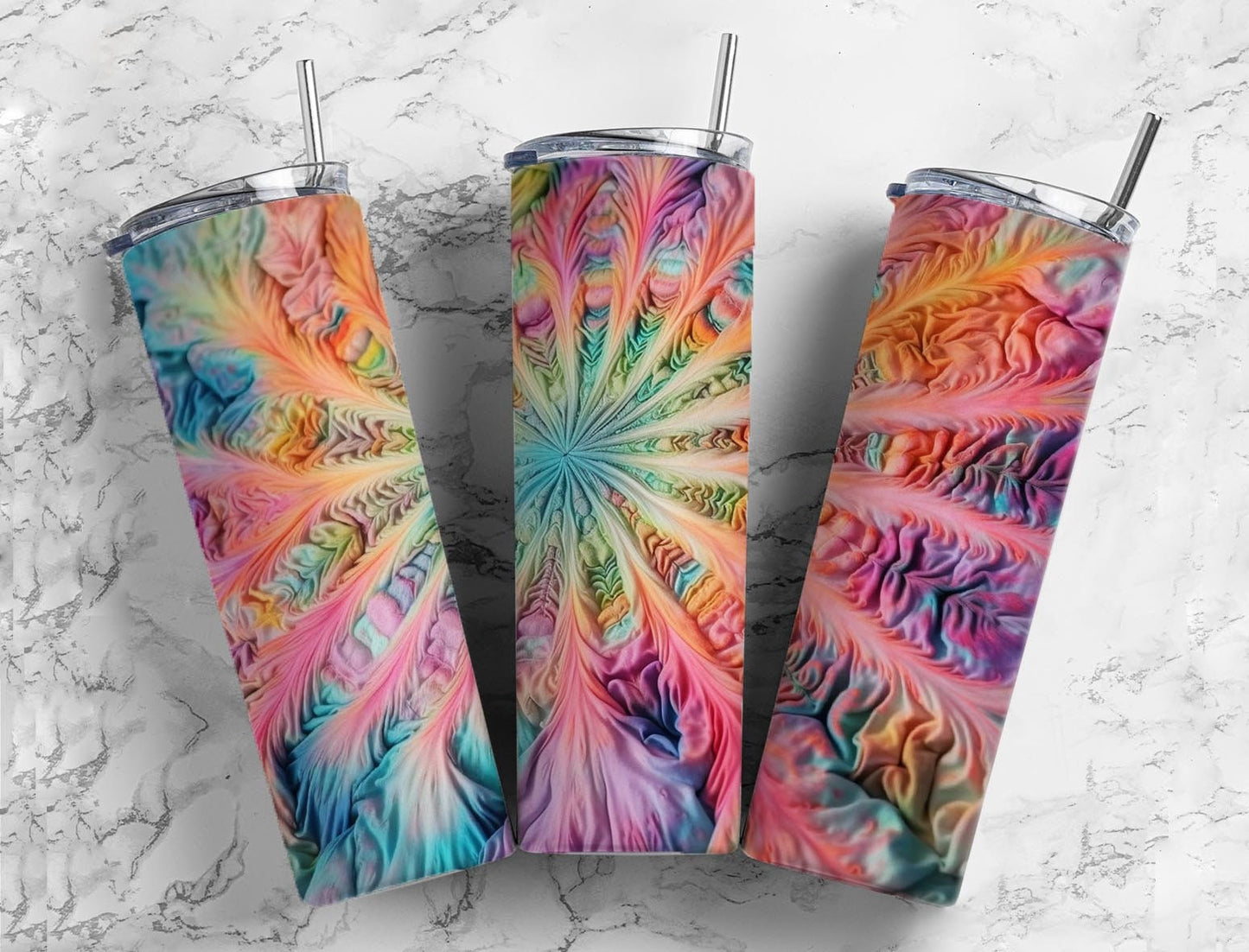 Tie-Die Tumbler 20oz Sublimation Image