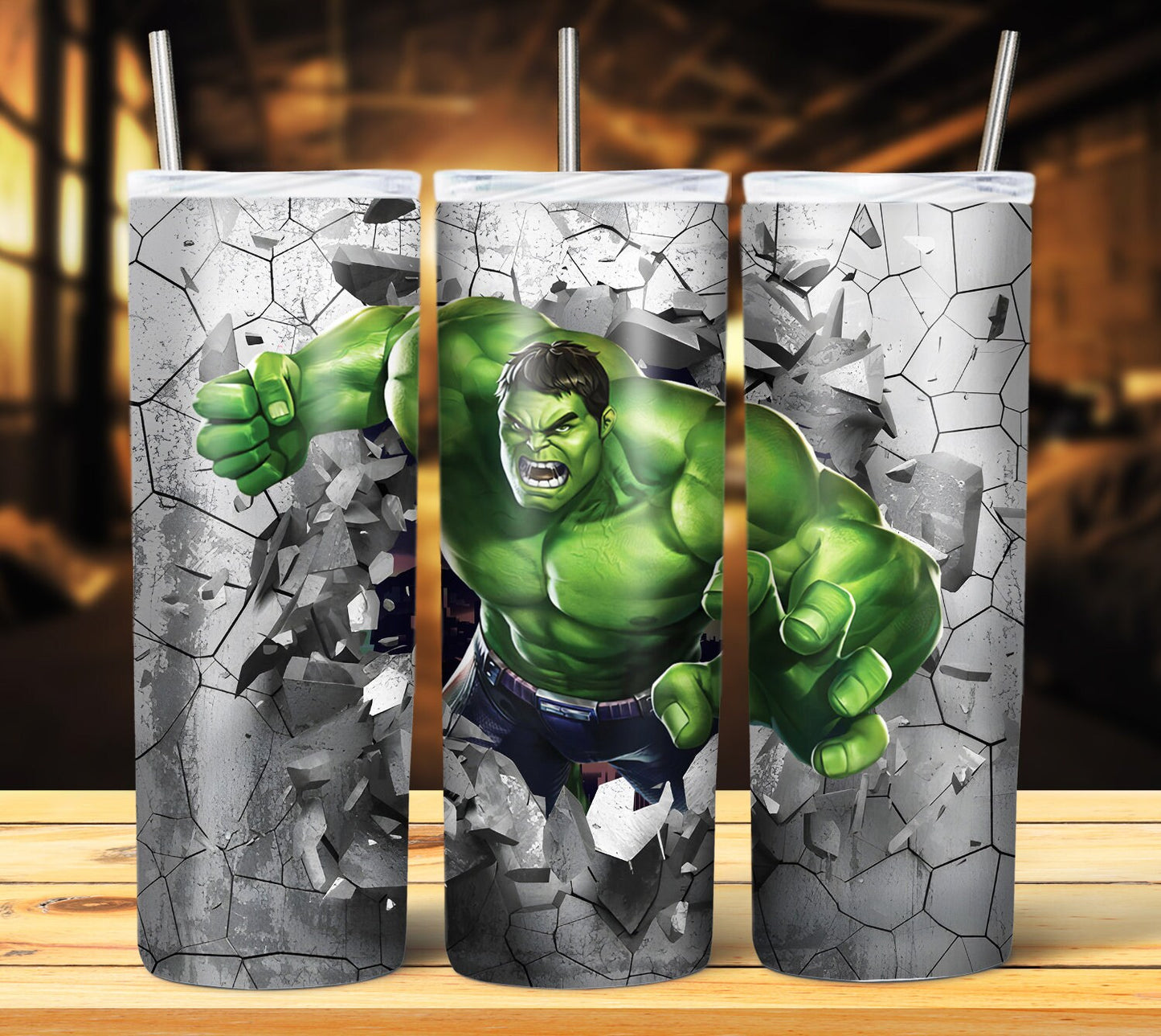 3D Comic Cartoon 20oz Sublimation Tumbler Image