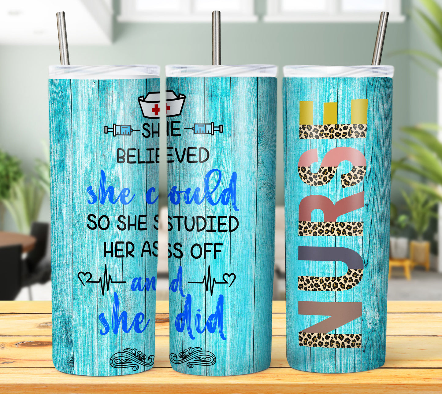 Nurse 20oz Sublimation Tumbler Image