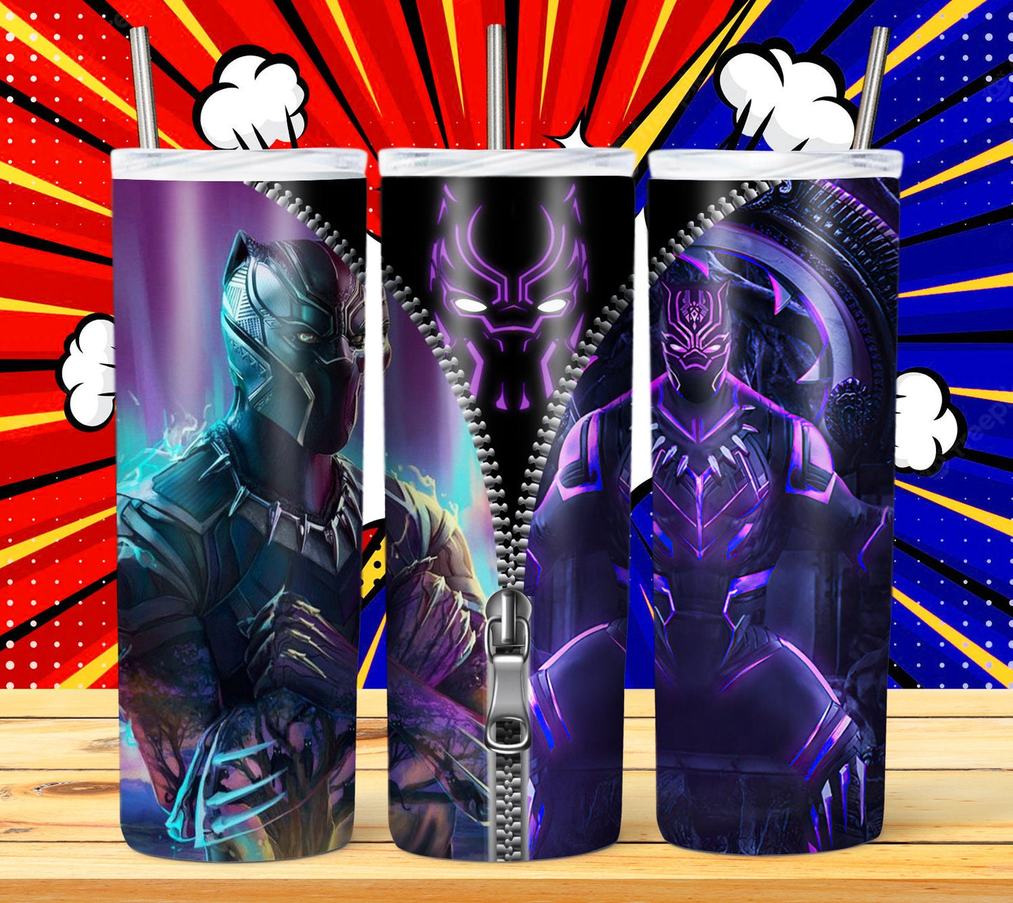 Super Hero 20oz Sublimation Tumbler Image