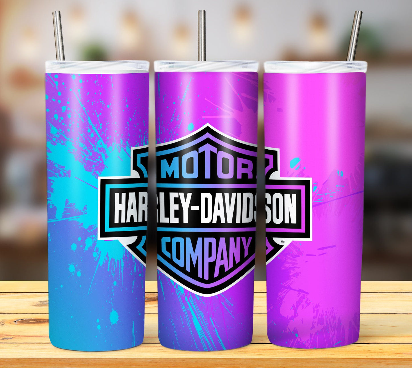 Motorcycle 20oz Sublimation Tumbler Image