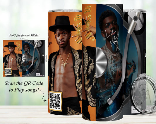 QR Code Music 20oz Sublimation Tumbler Image