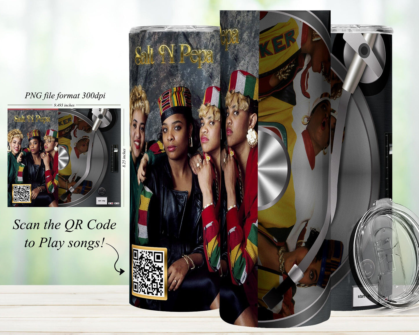 QR Code Music 20oz Sublimation Tumbler Image