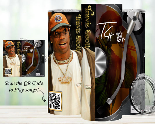 QR Code Music 20oz Sublimation Tumbler Image