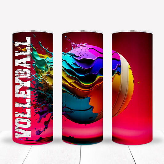 Volleyball 20oz Sublimation Tumbler Image