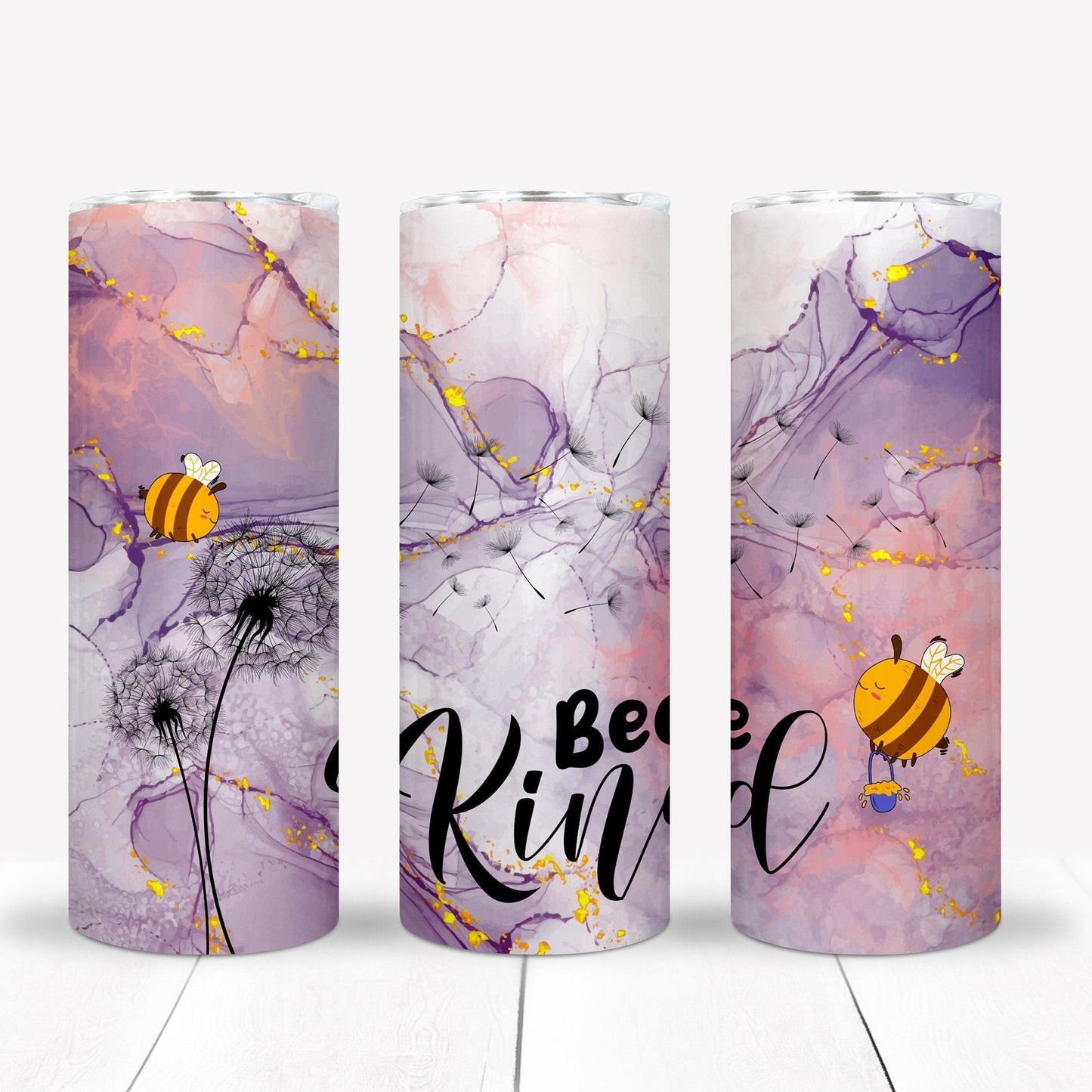 Bee Kind 20oz Sublimation Tumbler Image