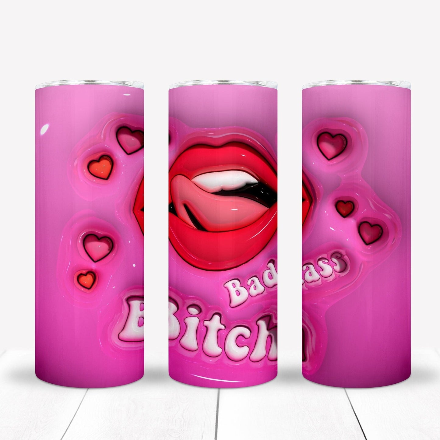 3D Inflate/Puff Sarcastic 20oz Sublimation Tumbler Image