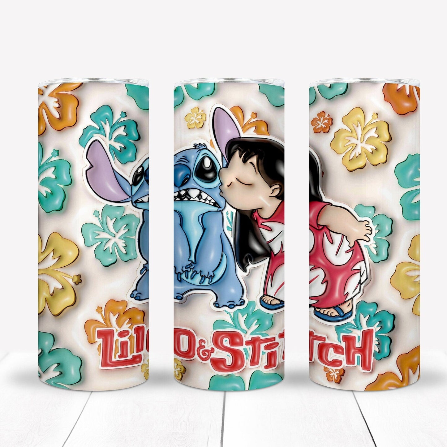 3D Inflate/Puff Cartoon 20oz Sublimation Tumbler Image