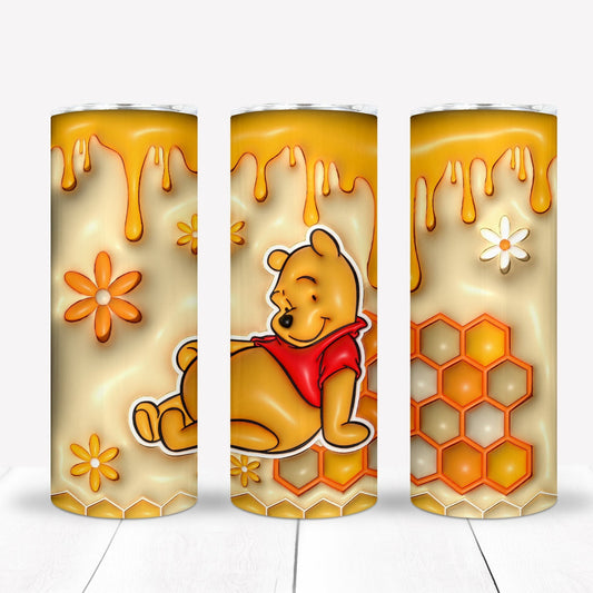 3D Inflate/Puff Cartoon 20oz Sublimation Tumbler Image