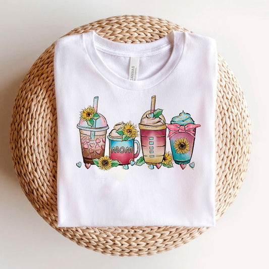 Coffee, Mom & Love T-shirt Image