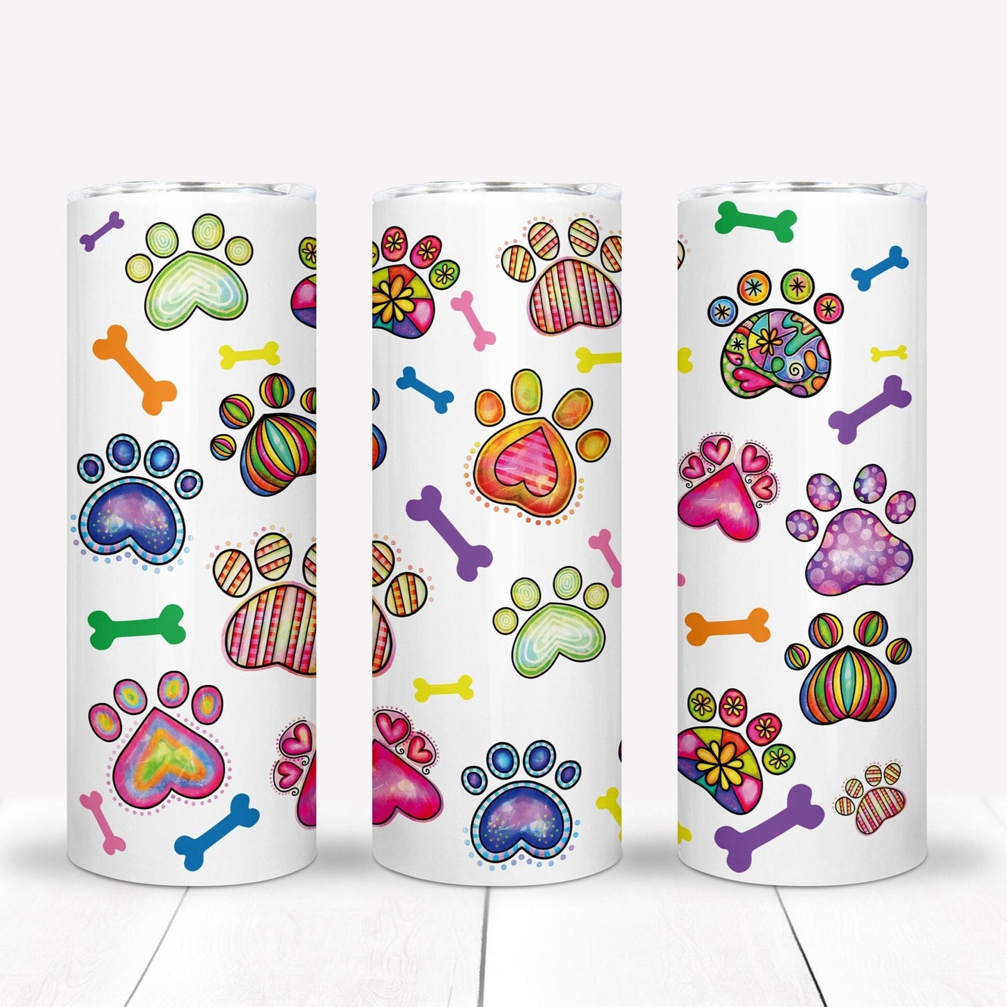 Paws 20oz Sublimation Tumbler Image