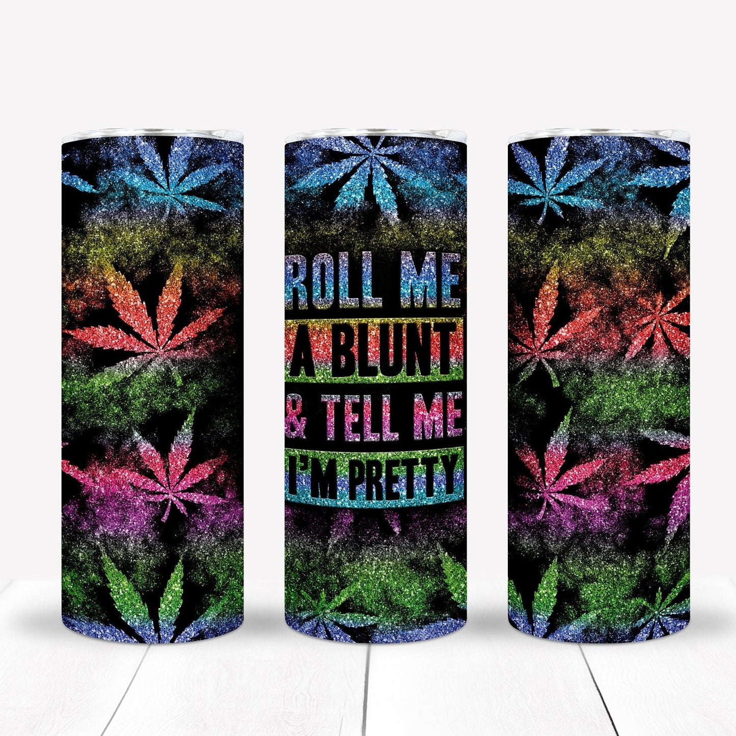 Roll Cannabis 20oz Sublimation Tumbler Image