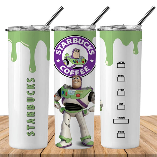 Cartoon Drink 20oz Sublimation Tumbler Image