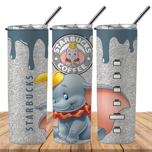 Cartoon Drink 20oz Sublimation Tumbler Image