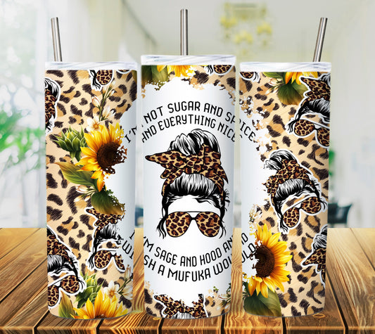 MessyBun 20oz Sublimation Tumbler Image