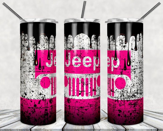 Car Jeep Sublimation 20oz Tumbler Image