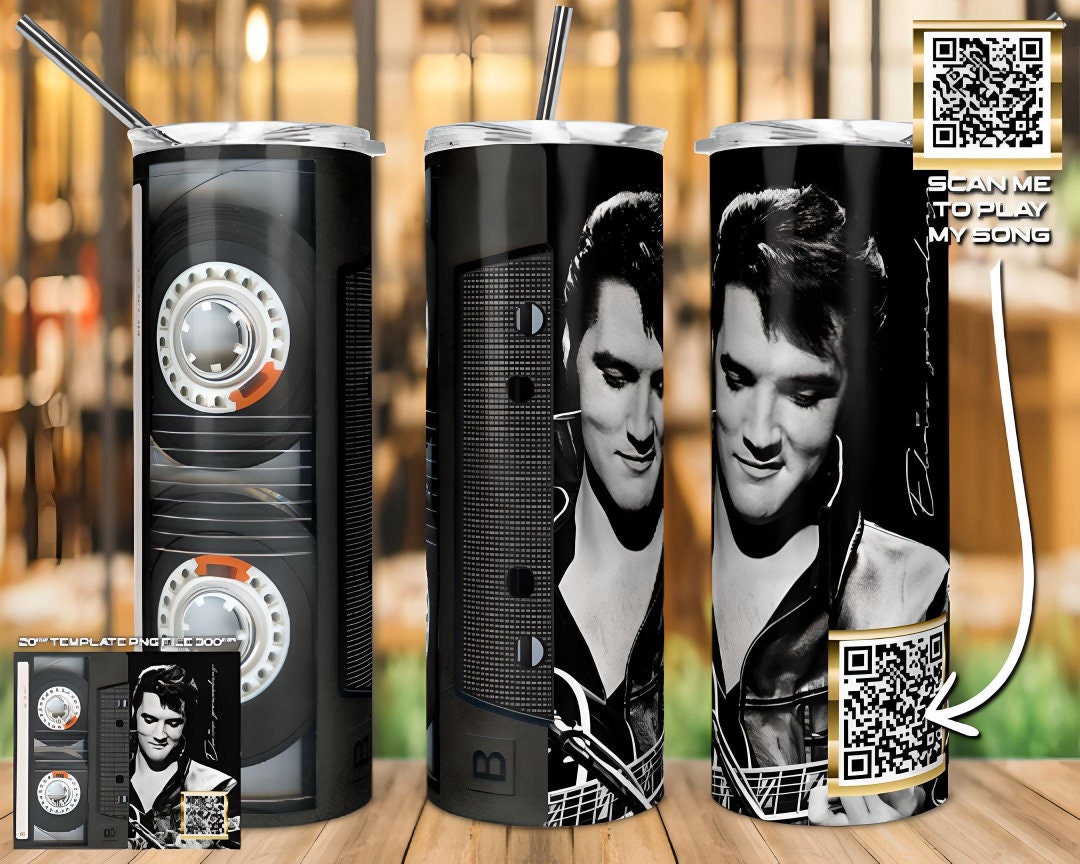 QR Code Music Sublimation 20oz Tumbler Image