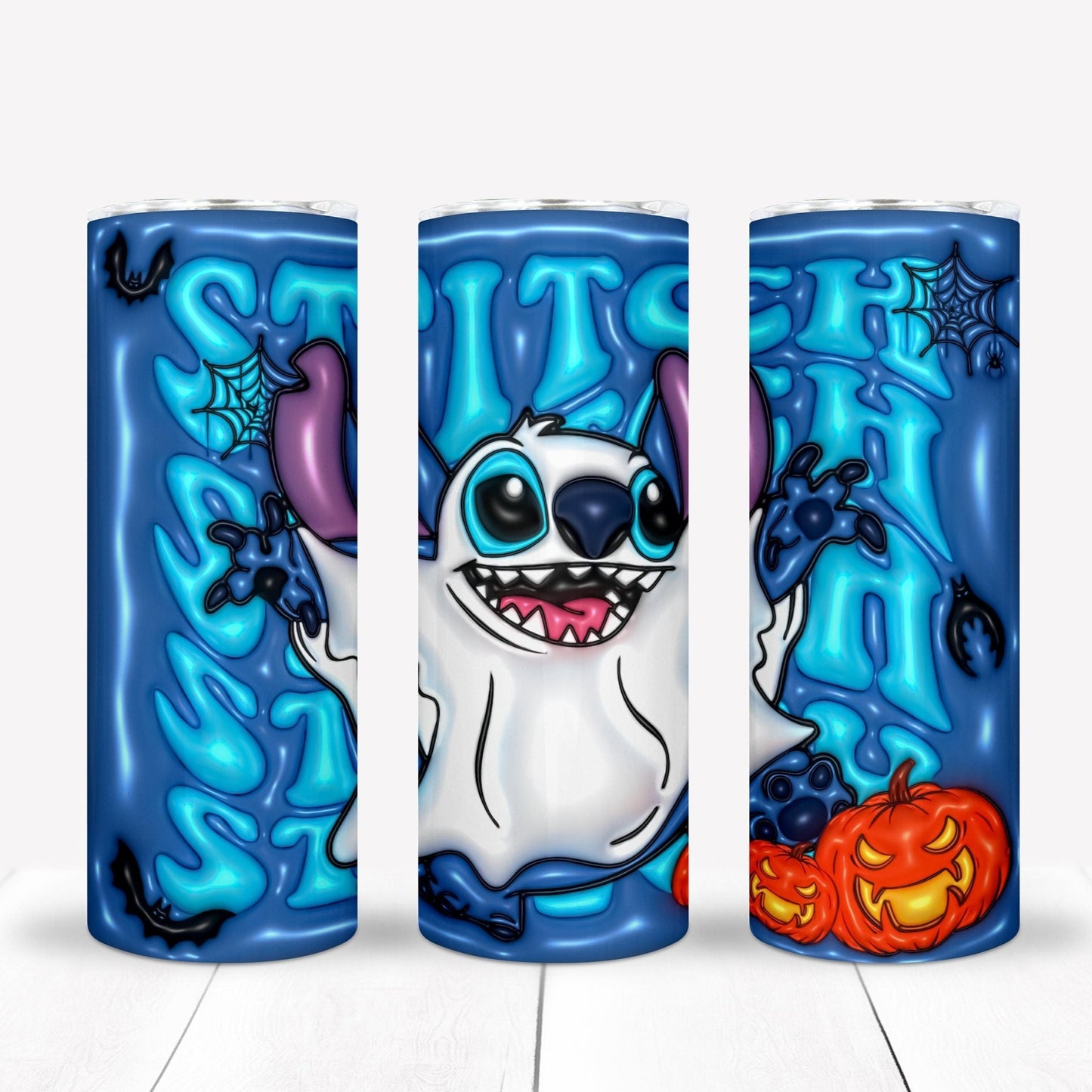 Halloween 3D Inflate Sublimation 20oz Tumbler Image Puff