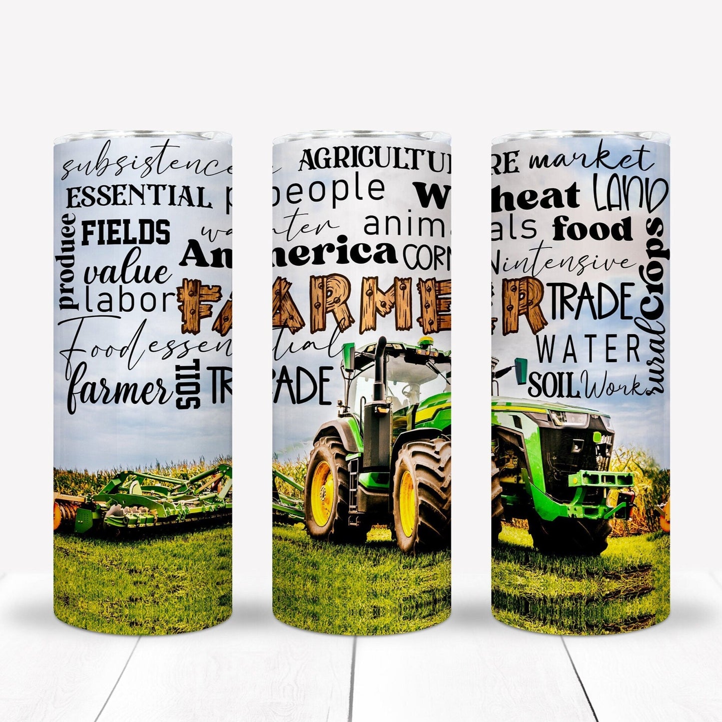 Farmer 20oz Sublimation Tumbler Image