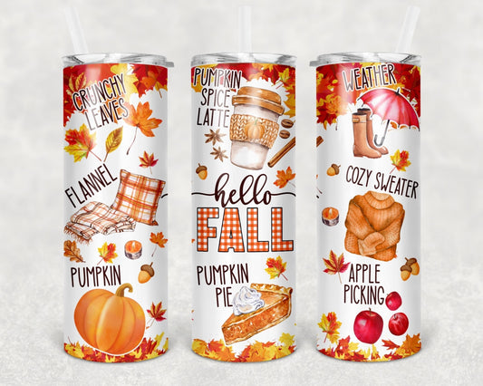 Fall Sublimation 20oz Tumbler Image