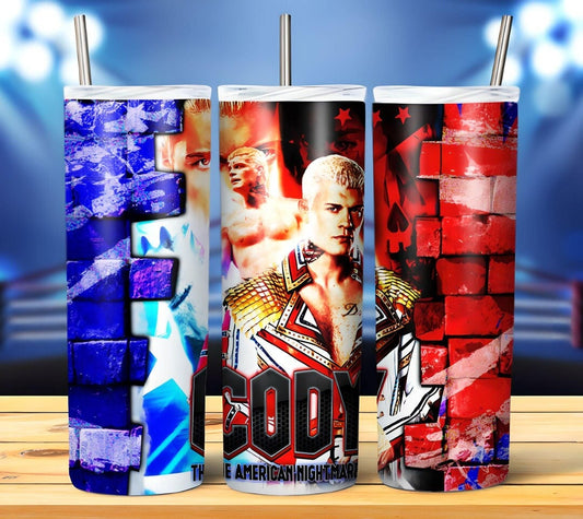 Wrestling Sublimation 20oz Tumbler Image