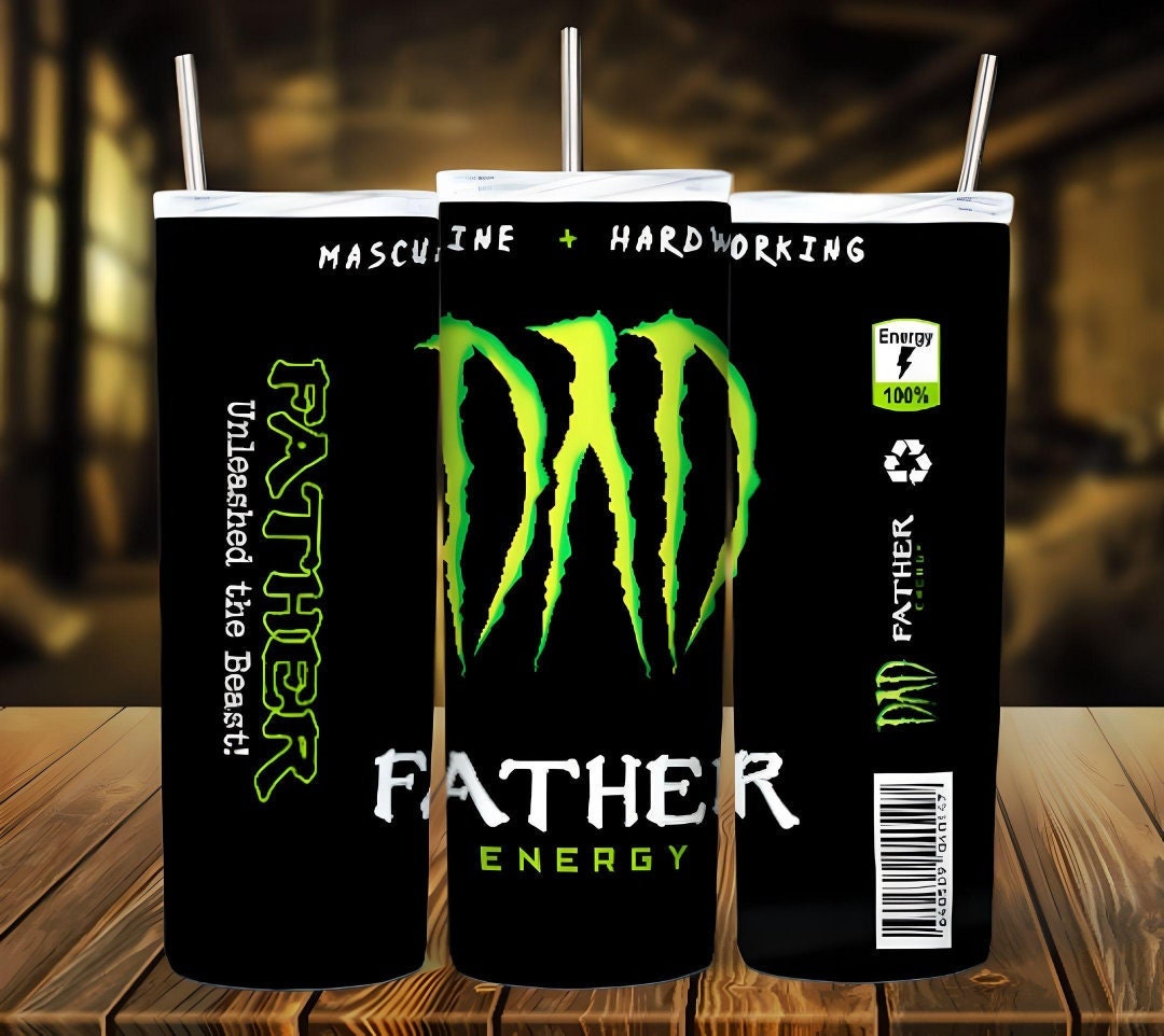 Dad Energy Sublimation 20oz Tumbler Image