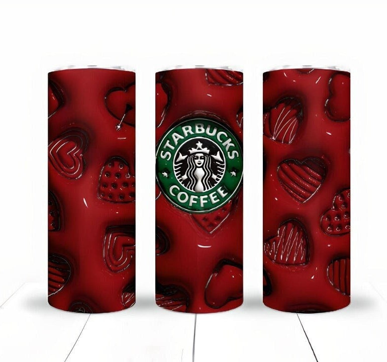 3D Inflate Coffee Sublimation 20oz Tumbler Image Puff