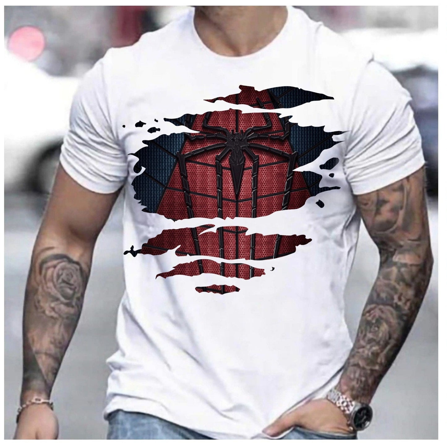 Superhero Rip T-shirt Image DTF/Sublimation