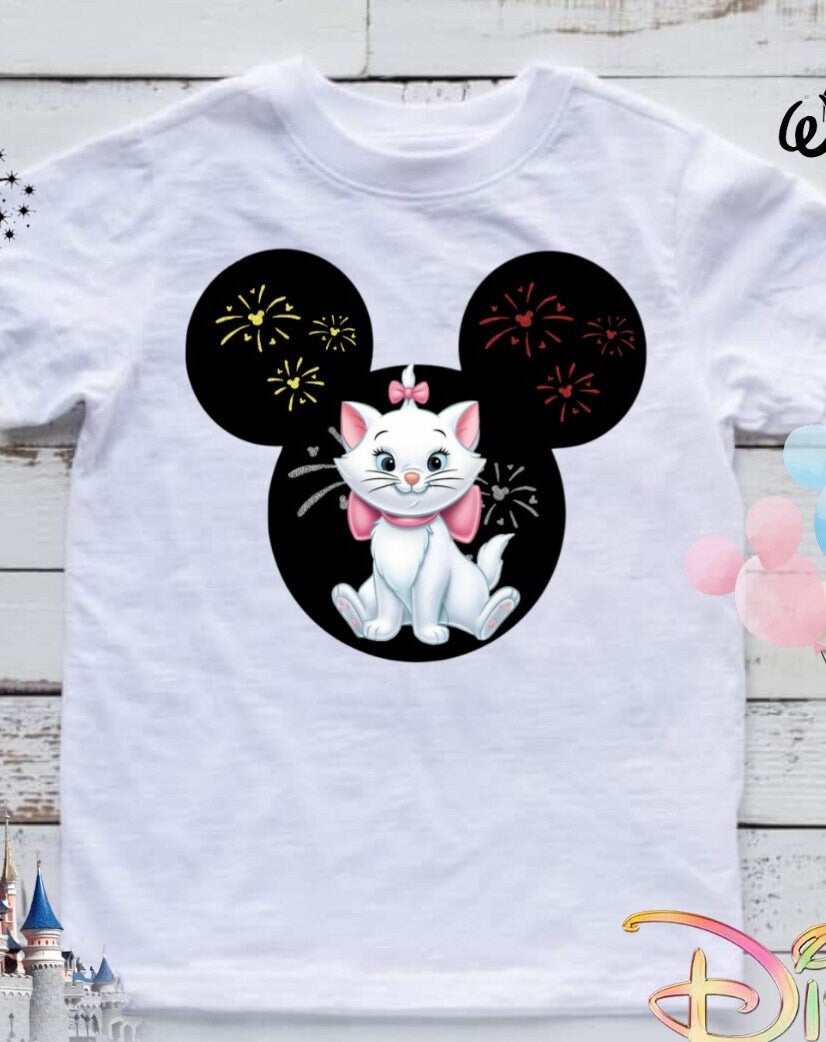 Aristocats Kids Cartoon T-shirt Image DTF, Sublimation