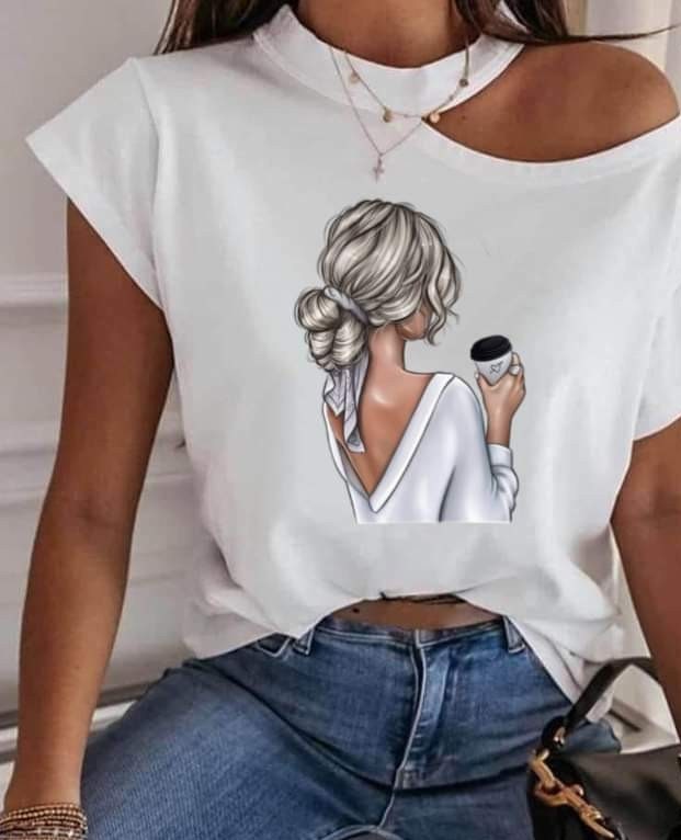 Ladies T-shirt Image DTF/Sublimation