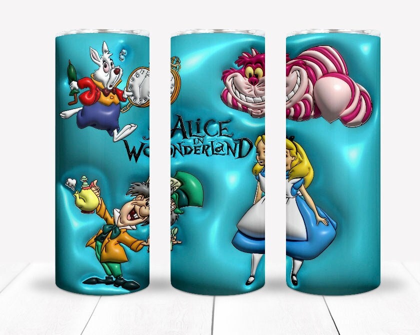 3D Inflate Cartoon Sublimation 20oz Tumbler Image Puff