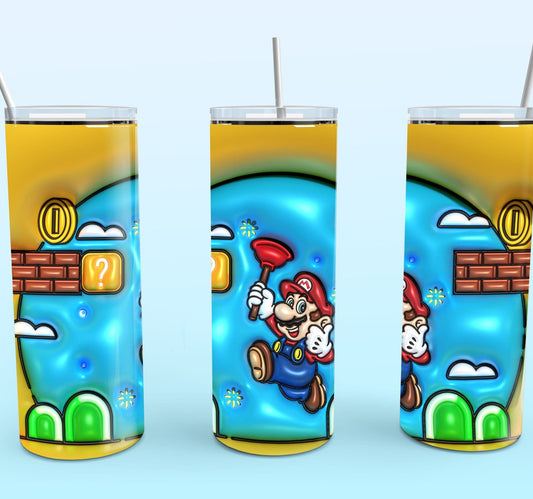 3D Inflate Sublimation 20oz Tumbler Image Puff