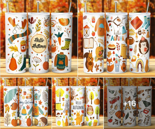 20 Autumn/Fall Sublimation 20oz Images Bundle