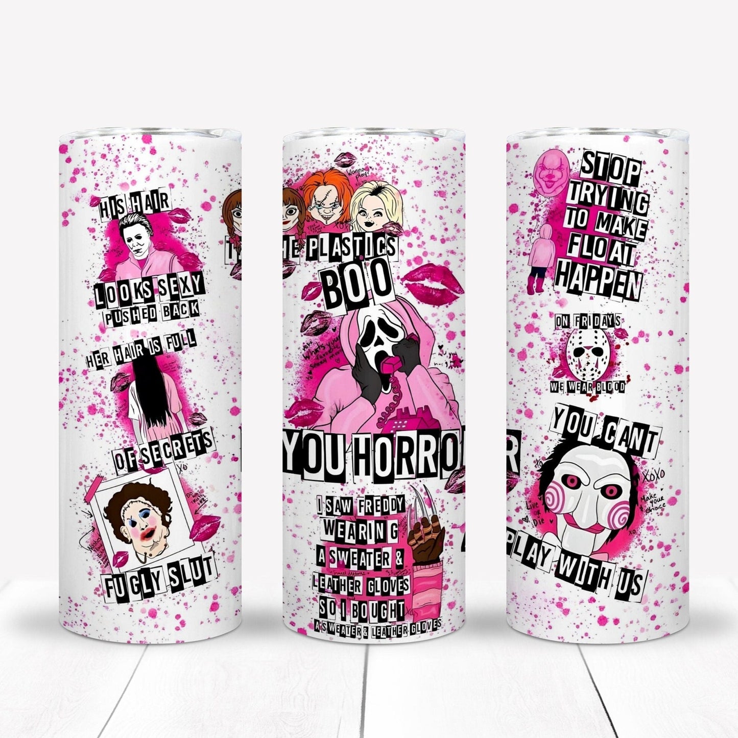 Sarcastic Halloween Sublimation 20oz Tumbler Image