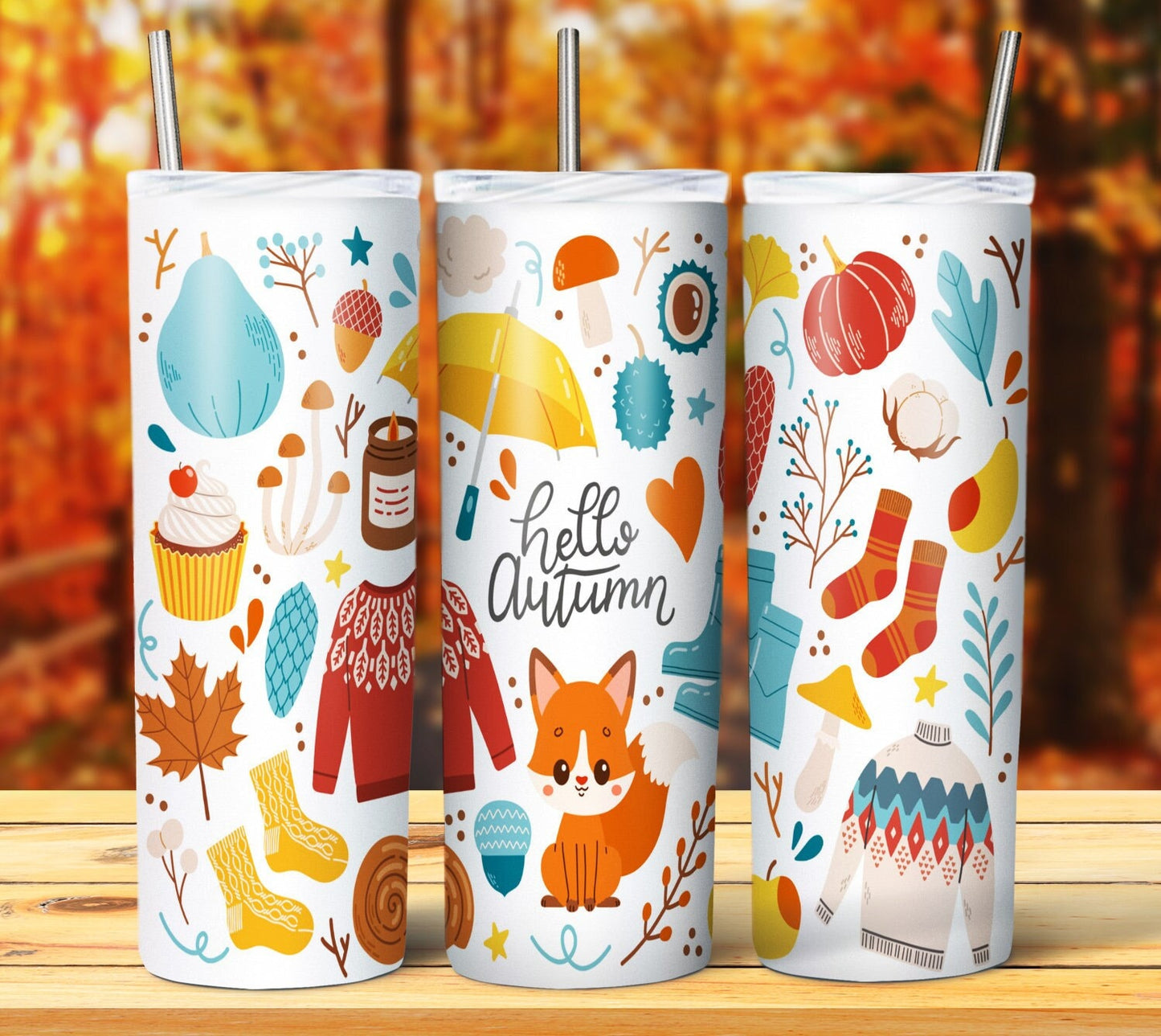 Autumn Sublimation 20oz Tumbler Image