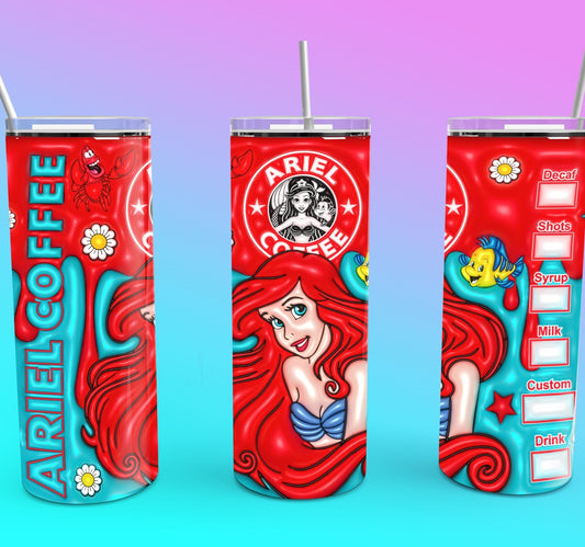 3D Inflate Sublimation 20oz Tumbler Image Puff