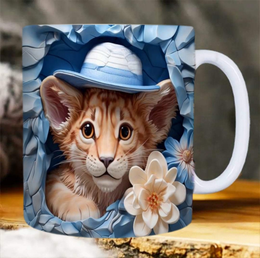 27 3D Animal Mug Sublimation Images Bundle