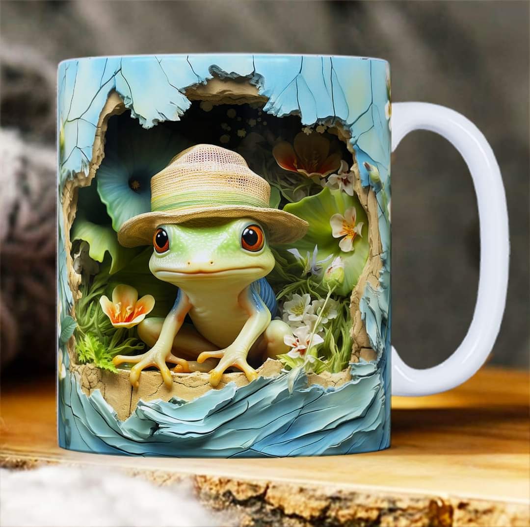 27 3D Animal Mug Sublimation Images Bundle