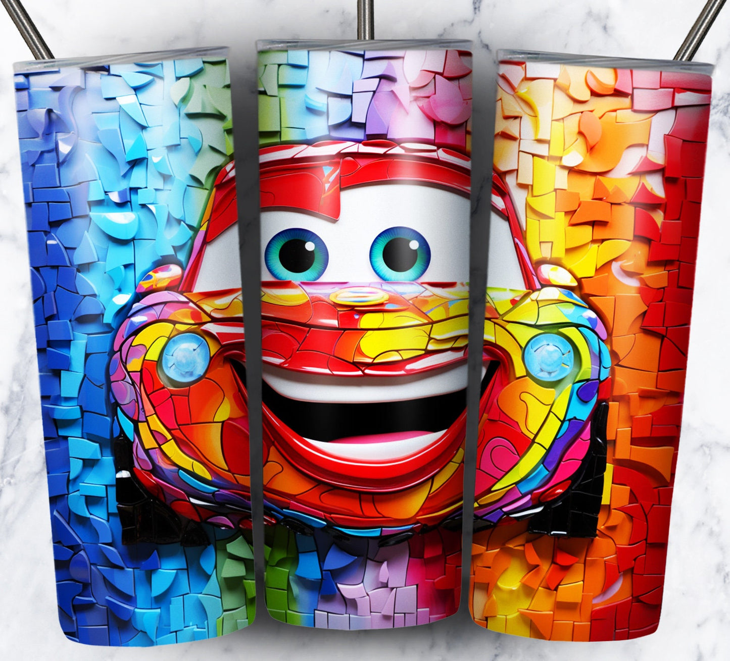 3d Cartoon Paint Sublimation 20oz Tumbler Images Bundle