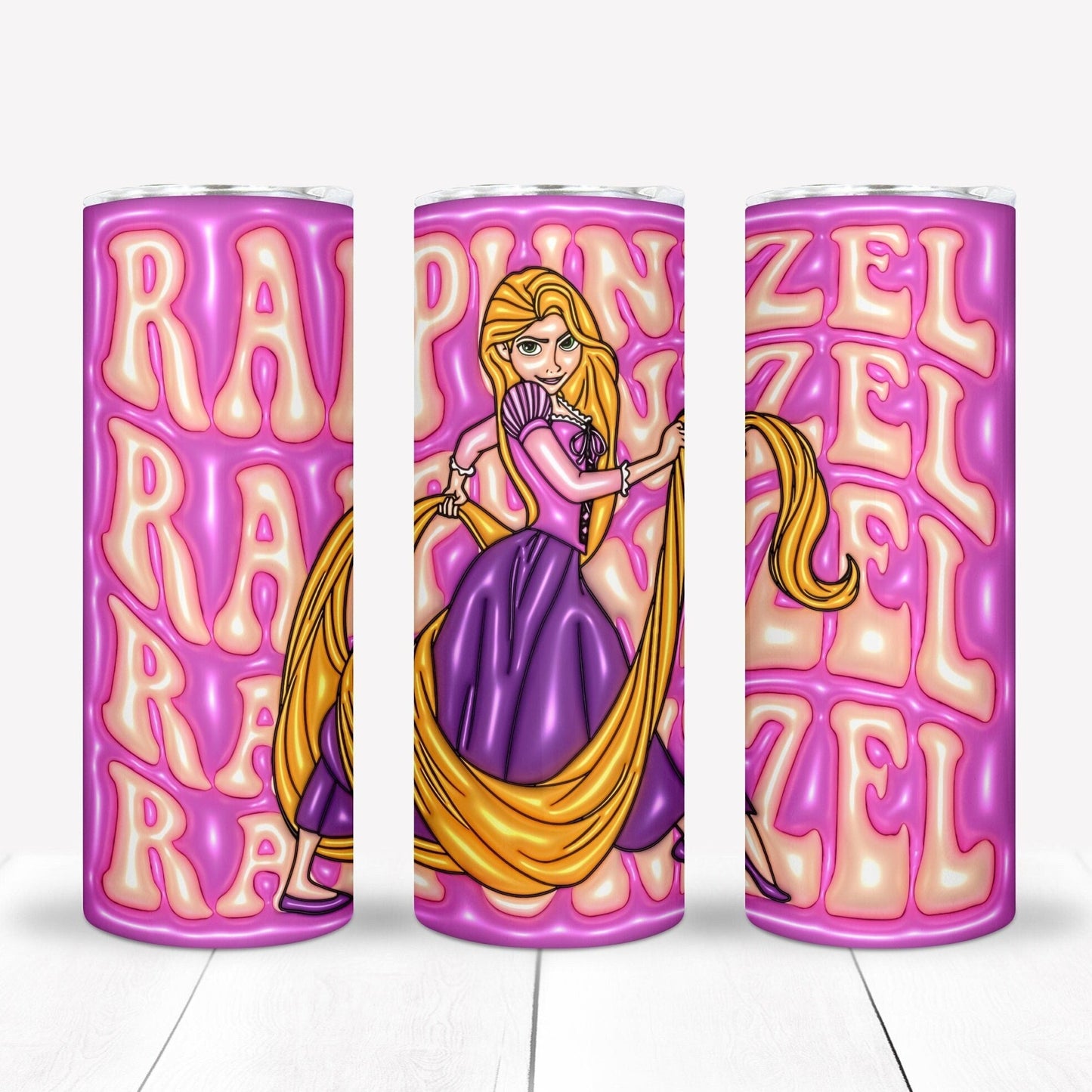 3D Inflate Sublimation 20oz Tumbler Image Puff Princess