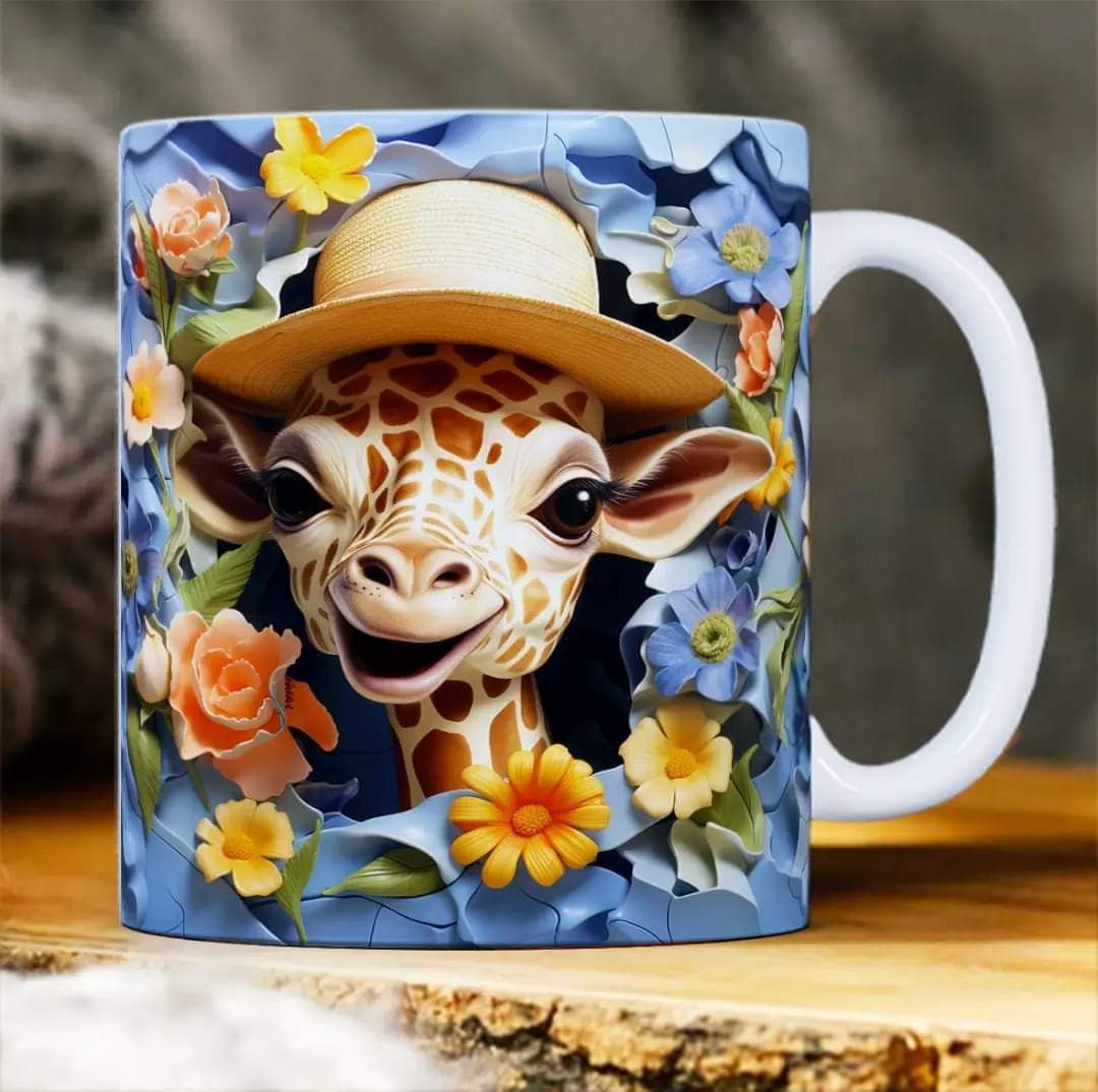 27 3D Animal Mug Sublimation Images Bundle