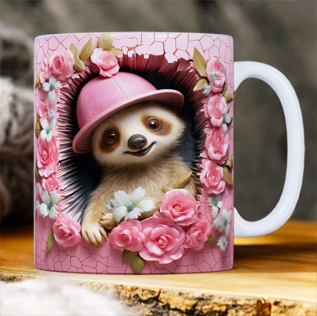 27 3D Animal Mug Sublimation Images Bundle